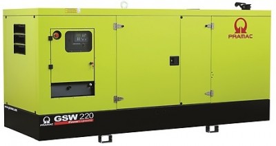 Дизельный генератор Pramac GSW 220 P в кожухе